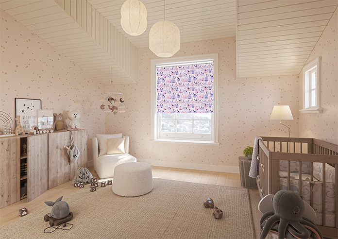 Magic Castle, Fairy Purple - Twist&Fit Roller Blind - Image 7